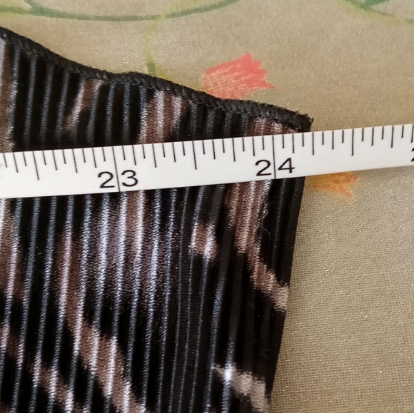 Carolyn Strauss Tiger Print Camisole Black Brown Gray and Tan Tiger Stripe XL - Picture 10 of 12